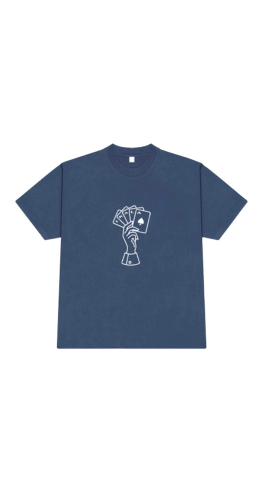 Cards Tee - Navy Blue